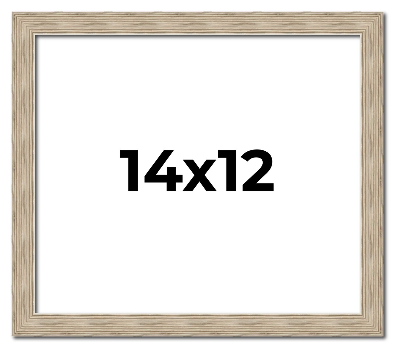 14x12 Thin Barnwood Picture Frame with UV-Resistant Acrylic & Acid Free Backing, Available in 2 Paint Finishes - Grey and Black